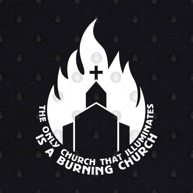 Burning church by Capricornus Graphics